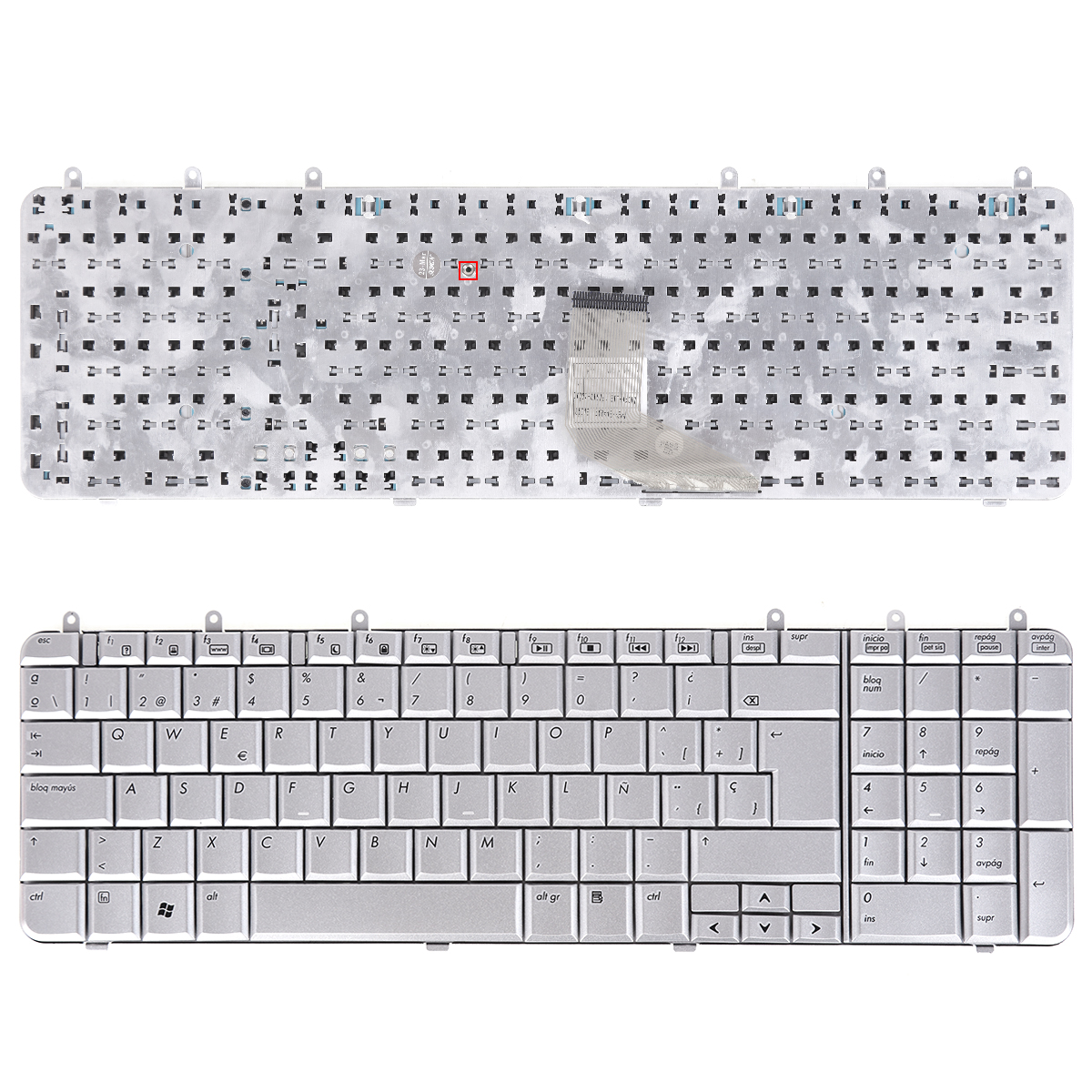 Picture of New Replacement Laptop Keyboard For HP DV7-1000 Silver(Reprint) SP Layout